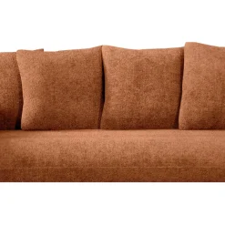 Fabrique de Styles Canapés Fixes*Canapé fixe 3 places Basile - Velours Texturé - Perfect Harmony Écureuil