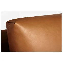 Fabrique de Styles Canapés Fixes*Canapé fixe 3 places en cuir vintage cognac - Montino