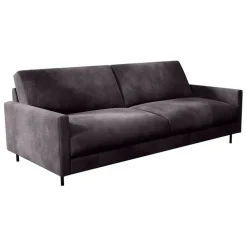 Fabrique de Styles Canapés Fixes*Canapé fixe 3 places Gaspard - Velours Vintage - Adore Anthracite