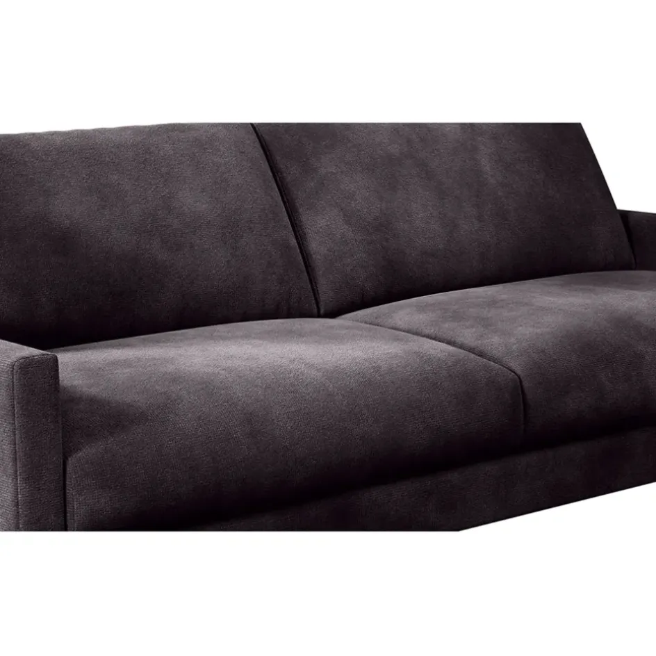 Fabrique de Styles Canapés Fixes*Canapé fixe 3 places Gaspard - Velours Vintage - Adore Anthracite