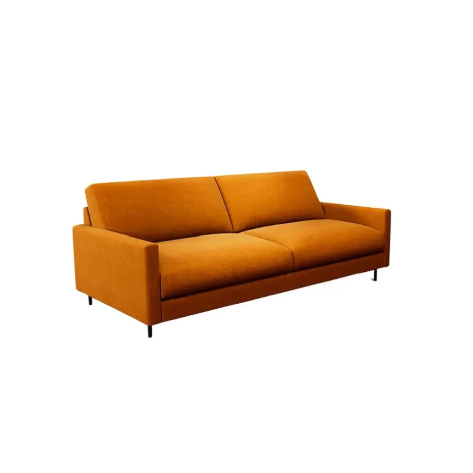 Fabrique de Styles Canapés Fixes*Canapé fixe 3 places Gaspard - Velours Vintage - Adore Anthracite