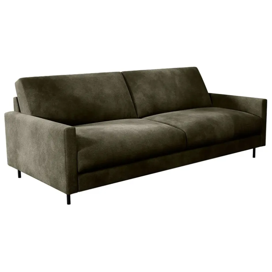 Fabrique de Styles Canapés Fixes*Canapé fixe 3 places Gaspard - Velours Vintage - Adore Anthracite