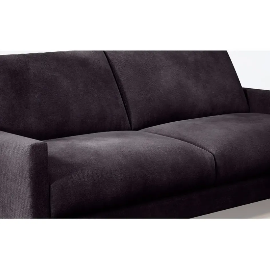 Fabrique de Styles Canapés Fixes*Canapé fixe 3 places Gaspard - Velours Vintage - Adore Anthracite