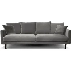 Fabrique de Styles Canapés Fixes*Canapé fixe 4 places Marius - Velours Vintage - Adore Gold