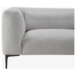 Fabrique de Styles Canapés D'angle*Canape angle droit fixe en tissu perlé - Tessie