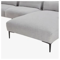 Fabrique de Styles Canapés D'angle*Canape angle droit fixe en tissu perlé - Tessie