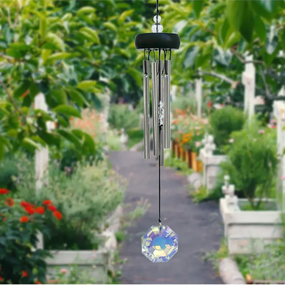 Fabrique de Styles Méditation Et Yoga*Carillon à vent cristal h29cm