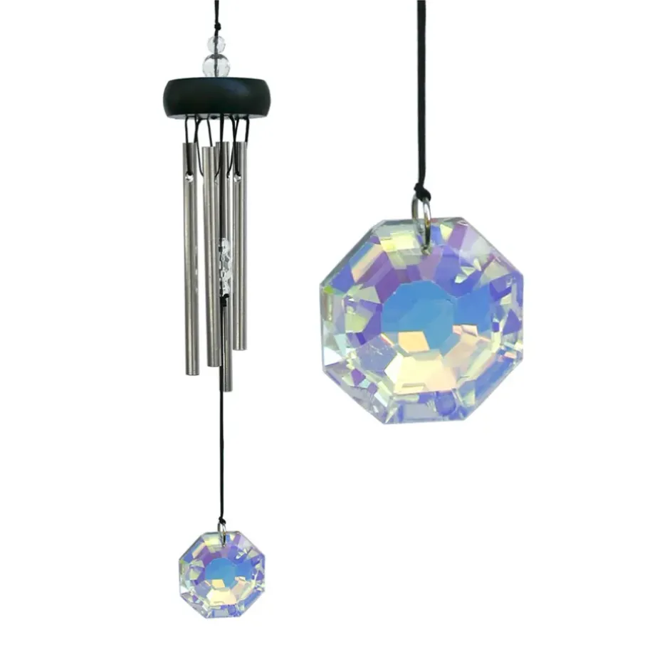 Fabrique de Styles Méditation Et Yoga*Carillon à vent cristal h29cm