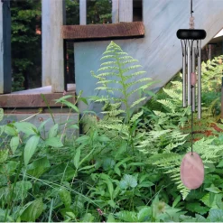 Fabrique de Styles Méditation Et Yoga*Carillon à vent quartz rose h29cm