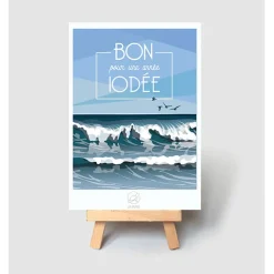 Fabrique de Styles Papeterie*Carte vœux ode à l'iode 10x14.8cm