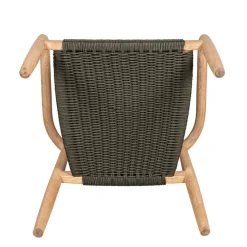 Fabrique de Styles Chaises*Chaise avec accoudoirs en bois d'eucalyptus kaki - Anam