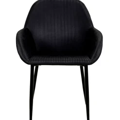 Fabrique de Styles Chaises*Chaise avec accoudoirs en velours côtelé - Julia