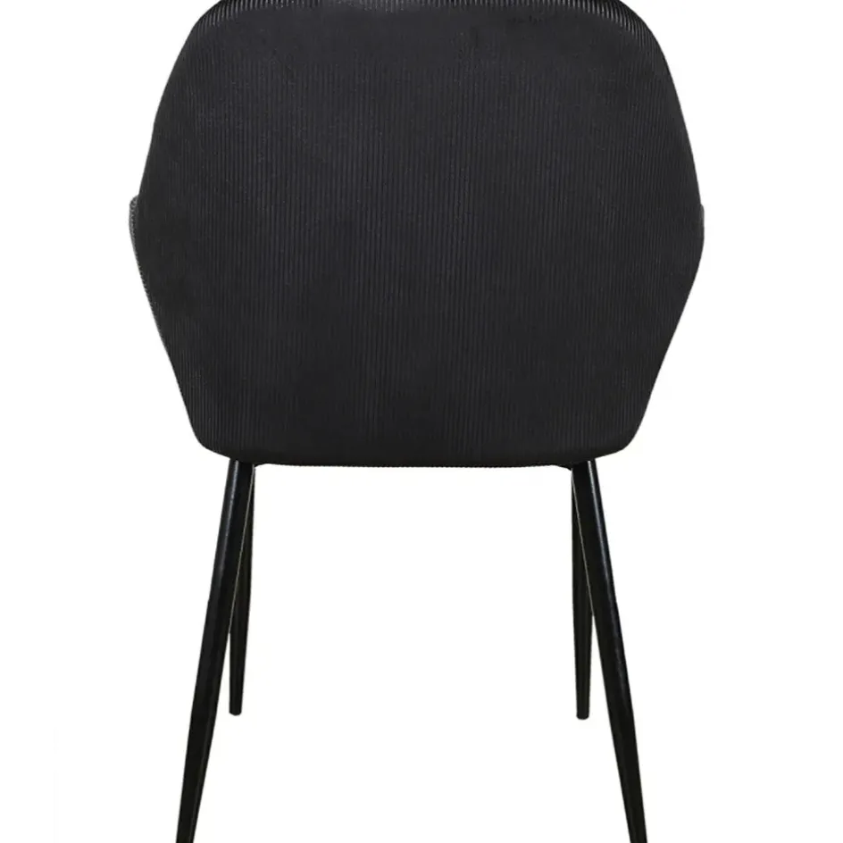 Fabrique de Styles Chaises*Chaise avec accoudoirs en velours côtelé - Julia