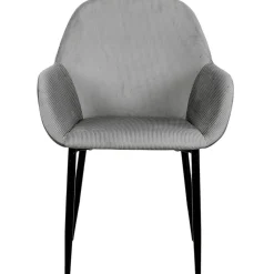 Fabrique de Styles Chaises*Chaise avec accoudoirs en velours côtelé - Julia