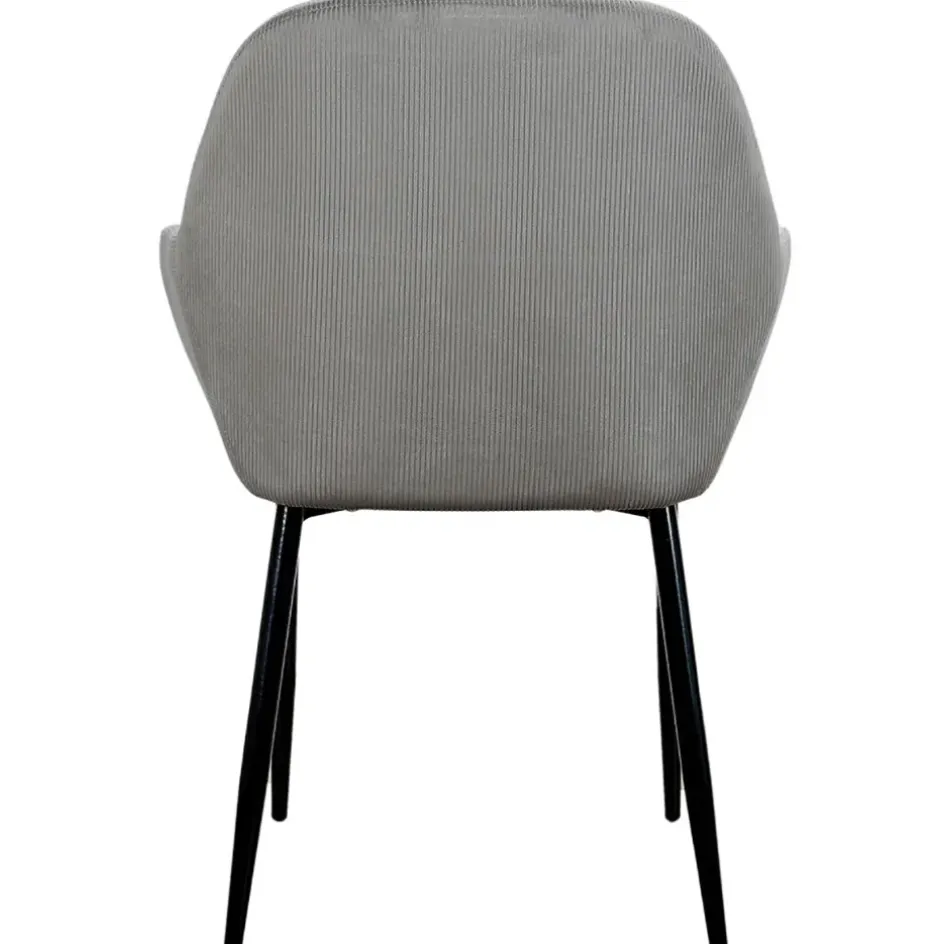 Fabrique de Styles Chaises*Chaise avec accoudoirs en velours côtelé - Julia