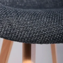 Fabrique de Styles Chaises*Chaise avec accoudoirs en tissu grosse maille - Scarlett