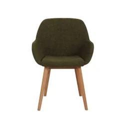 Fabrique de Styles Chaises*Chaise avec accoudoirs en tissu bouclette - Altea