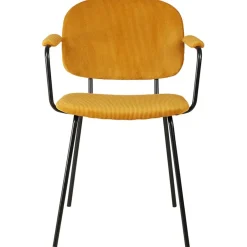 Fabrique de Styles Chaises*Chaise avec accoudoirs en velours côtelé - Aston