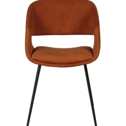 Fabrique de Styles Chaises*Chaise avec accoudoirs en velours côtelé - Alma