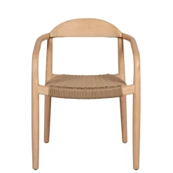 Fabrique de Styles Chaises*Chaise avec accoudoirs en bois d'eucalyptus sable - Anam