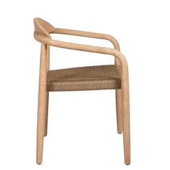 Fabrique de Styles Chaises*Chaise avec accoudoirs en bois d'eucalyptus sable - Anam