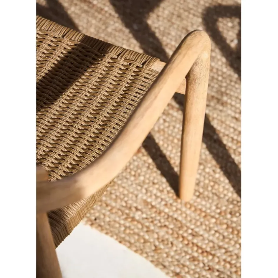 Fabrique de Styles Chaises*Chaise avec accoudoirs en bois d'eucalyptus sable - Anam