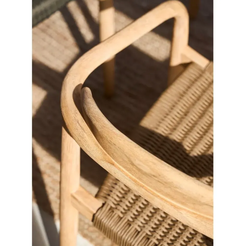 Fabrique de Styles Chaises*Chaise avec accoudoirs en bois d'eucalyptus sable - Anam