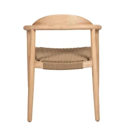 Fabrique de Styles Chaises*Chaise avec accoudoirs en bois d'eucalyptus sable - Anam
