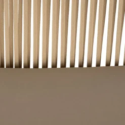 Enfant Fabrique de Styles Chaises, Fauteuils|Jardin*Chaise de bar d'extérieur avec coussin en tissu beige et blanc h97cm - Ajay