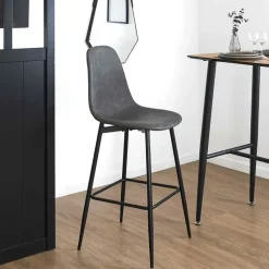 Fabrique de Styles Tabourets Et Chaises De Bar*Chaise de bar effet cuir h70cm - Amber