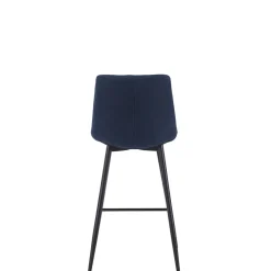 Fabrique de Styles Tabourets Et Chaises De Bar*Chaise de bar en tissu matelassé bleu - Lilly