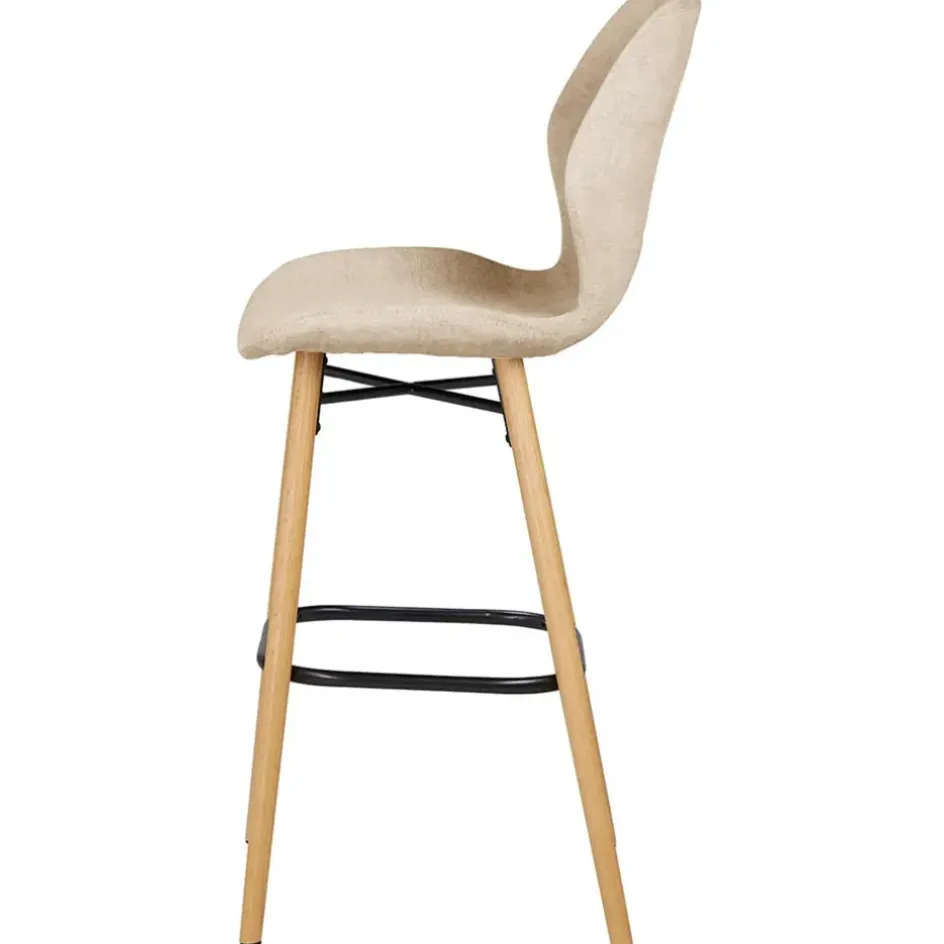 Fabrique de Styles Tabourets Et Chaises De Bar*Chaise de bar en tissu soft touch h65cm - Keri