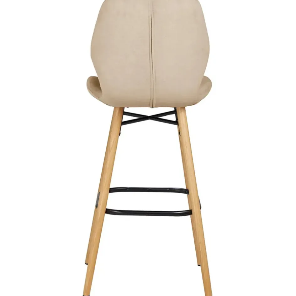 Fabrique de Styles Tabourets Et Chaises De Bar*Chaise de bar en tissu soft touch h65cm - Keri