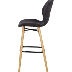 Fabrique de Styles Tabourets Et Chaises De Bar*Chaise de bar en tissu soft touch h65cm - Keri