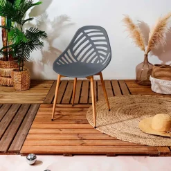 Enfant Fabrique de Styles Chaises, Fauteuils|Jardin*Chaise de jardin en plastique - Alameda