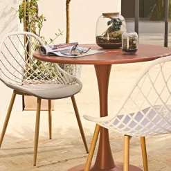 Enfant Fabrique de Styles Chaises, Fauteuils|Jardin*Chaise de jardin en plastique gris - Malaga