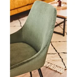 Fabrique de Styles Chaises*Chaise de salle à manger en velours côtelé - Ben