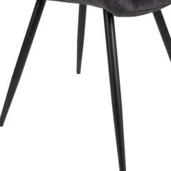 Fabrique de Styles Chaises*Chaise de salle à manger en velours - dana