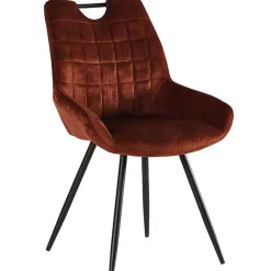 Fabrique de Styles Chaises*Chaise de salle à manger en velours - Dana