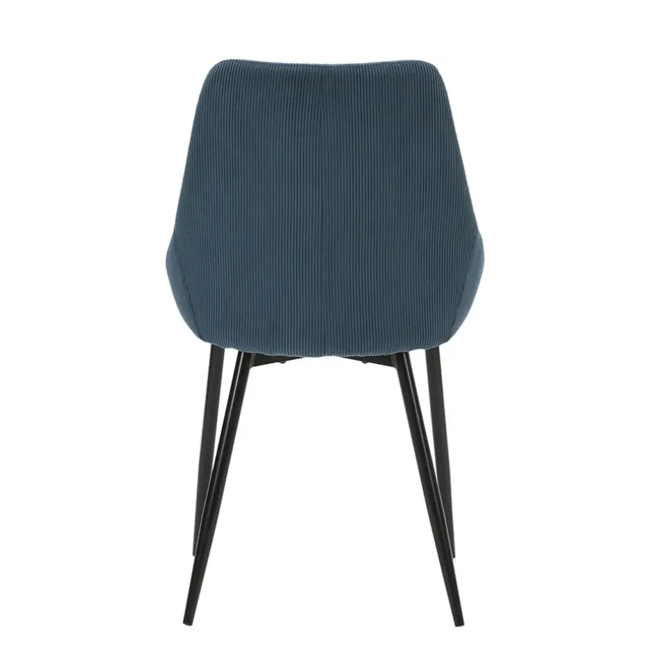 Fabrique de Styles Chaises*Chaise de salle à manger en velours côtelé - Ben