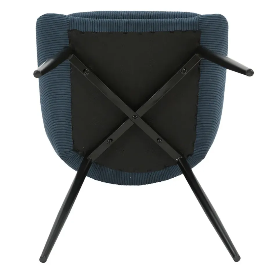 Fabrique de Styles Chaises*Chaise de salle à manger en velours côtelé - Ben