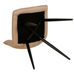 Fabrique de Styles Chaises*Chaise de salle à manger en tissu matelassé - Alize