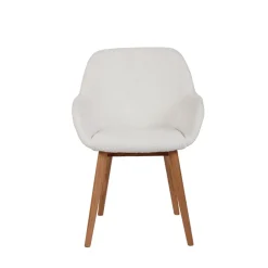 Fabrique de Styles Chaises*Chaise de salle à manger en tissu bouclette - Altea