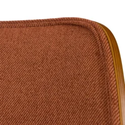 Fabrique de Styles Chaises*Chaise de salle à manger en tissu et noyer - Atlanta