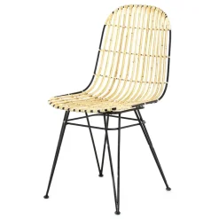 Fabrique de Styles Chaises*Chaise en rotin et metal - KUBU