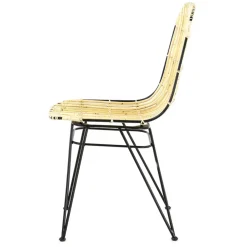 Fabrique de Styles Chaises*Chaise en rotin et metal - KUBU
