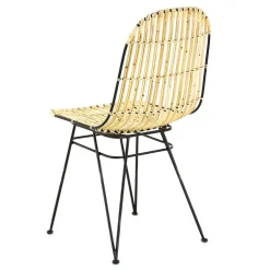 Fabrique de Styles Chaises*Chaise en rotin et metal - KUBU