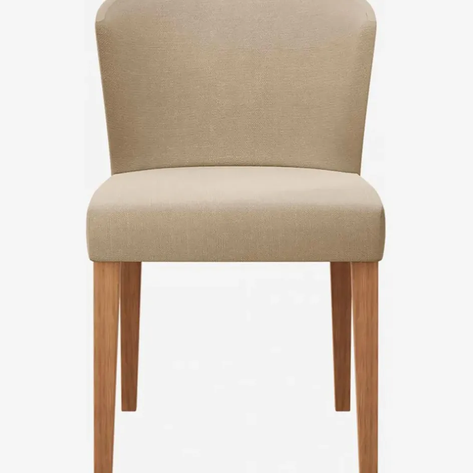 Fabrique de Styles Chaises*Chaise en tissu tapissée beige - Valentina