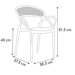 Enfant Fabrique de Styles Chaises, Fauteuils|Jardin*Chaise exterieur he en plastique empilable - Sacha