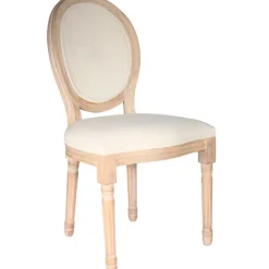 Fabrique de Styles Chaises*Chaise medaillon en bois d'hévea et cannage
